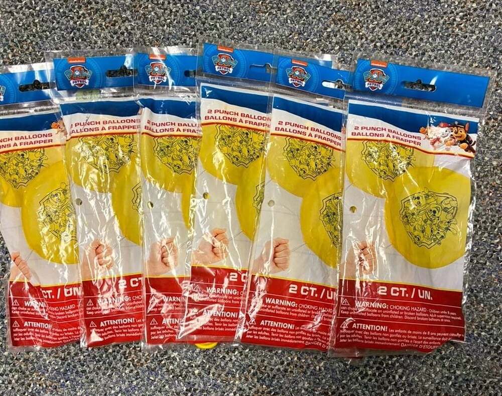 Paw Patrol Punch Balloons 2 Count Pack (6 Pack Lot)